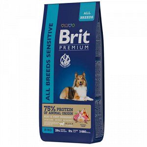 Brit Premium д/соб Sensitive чувств пищ Ягненок 15кг (526642) (1/1)