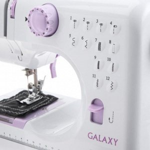 Швейная машина Galaxy GL 6500, 9 Вт, 12 видов строчки, автомат, белая