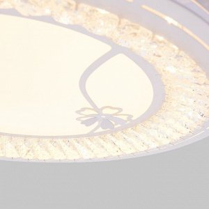 Люстра c ПДУ 661622 LED 90Вт 3 режима 3000-6000К диммер белый 50х50х9 см