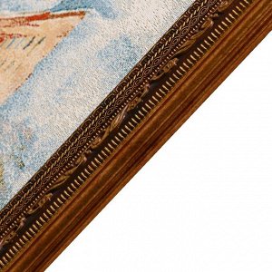 Гобеленовая картина "Бульвар у трёх мостов" 35х55см (с рамкой 40х55)