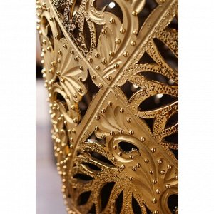 Ваза керамическая "Вентария", напольная, сквозная резка, золото, 105 см, микс