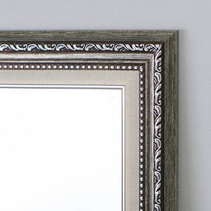 Зеркало настенное «Монако», серебро, 60x110 см, рама пластик, 50 мм