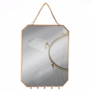 Зеркало настенное «Геометрия», зеркальная поверхность 19,3 ? 24,4 см, цвет золотистый