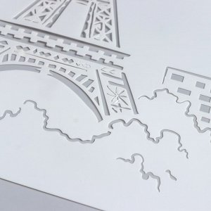 Трафарет пластик "Эйфелева башня. Париж" 29х20,8 см