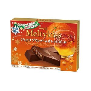 Шоколад MEIJI Melty kiss с начинкой бренди и апельсина 56гр