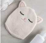 Мочалка-варежка детская «Котик»