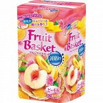 Бумага туалетная Marutomi &quot;Fruit Basket&quot; персик 2-х слойная, 27,5м х 0,114м,12 рул/уп