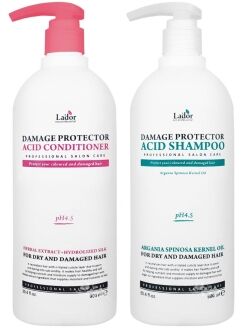 Lador Шампунь и кондиционер для поврежденных волос Damage Protector Acid Shampoo & Conditioner