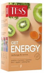 Чай TESS Get Energy Оолонг с добавками 1,5 г х 20 пак