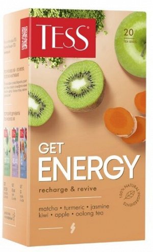 Чай TESS Get Energy Оолонг с добавками 1,5 г х 20 пак