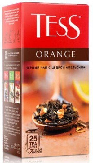 Чай Tess черный в пакетиках Orange, 25 шт