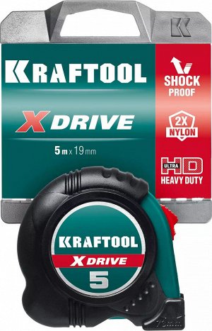 Рулетка KRAFTOOL X-Drive 5м / 19мм рулетка с ударостойким обрезиненным корпусом

Рулетка измерительная KRAFTOOL 34122-05-19_z02, предназначена для проведения линейных замеров. Нейлоновое покрытие знач