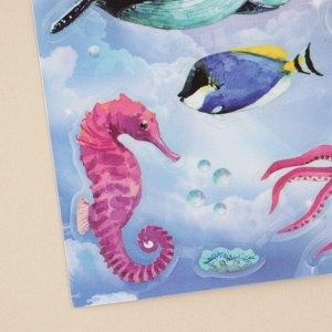 Наклейка со светящимся слоем «Морская история», 11 x 16 см