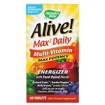 Nature&#039;s Way, Alive! Max3 Daily, мультивитамины, 60 таблеток