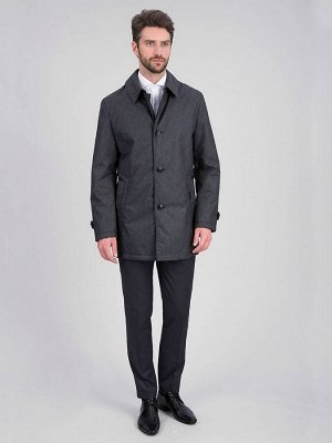 6811 M BIRGER GREY-BLACK/ Куртка мужская (плащ)
