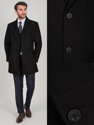 5017 melton black1/ пальто мужское