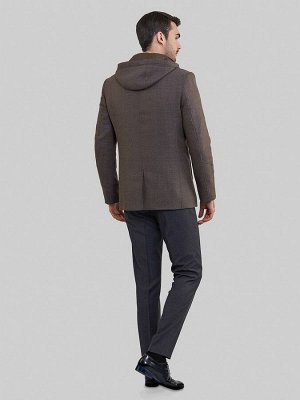 2082 s beige check lux/ пальто мужское