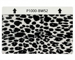 Защитная плёнка текстурная на заднюю часть "Леопард" (Черная, BW52)