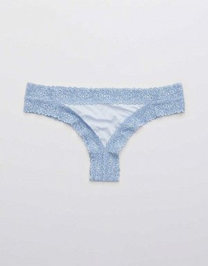 Aerie Sunnie Blossom Lace Thong Underwear