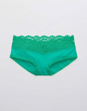 Aerie Cotton Eyelash Lace Boybrief Underwear