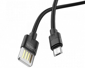 Кабель Hoco U55 microUSB - USB черный