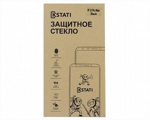 Защитное стекло iPhone 12 Pro Max Kstati 3D Premium NEW (черное)