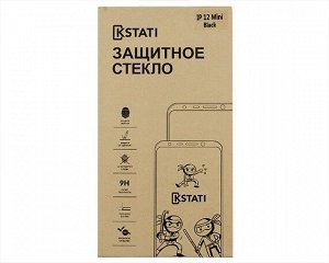 Защитное стекло iPhone 12 mini Kstati 3D Premium NEW (черное)