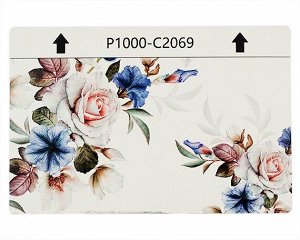 Защитная плёнка текстурная на заднюю часть "Цветы" (Цветы, белая, C2069)