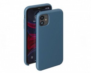 Чехол iPhone 11 Deppa Liquid Silicone Case (синий), 87304