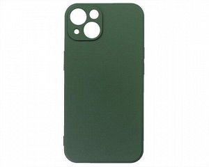Чехол iPhone 13 Microfiber (темно-зеленый)