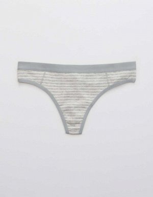 Aerie Cotton Elastic Thong Underwear