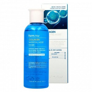 FarmStay Тонер увлажняющий "Коллаген", Collagen Water Full Moist Toner, 200мл