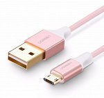 Кабель micro USB-USB 2.0, в оплетке нейлоновой 1,00 м.