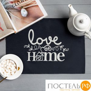 Салфетка на стол Доляна Love at home, 30х45 см, полиэстер 100%