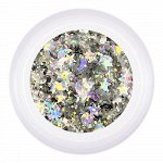 Гель для дизайна с глиттером GALAXY GEL Lunar