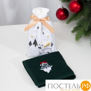 Полотенце в пакетике Экономь и Я "Merry Christmas" 30*60 см, 100% хл, 260 гр/м2 7049572