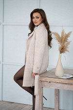 Пальто женское демисезонное 22970 (беж./клетка)