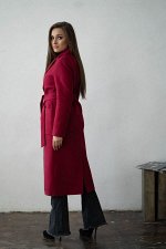 Пальто женское демисезонное 22550 (вино)