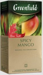 Зеленый чай Гринфилд Greenfield Spicy Mango со вкусом и ароматом манго, 25 шт