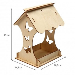 Kopмушка для птиц «Бабoчка», 15 * 16 * 24 см, Greengo