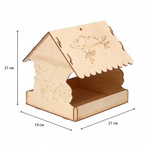 Кормушка для птиц «Птичка на ветке», 22 * 20 * 22 см,