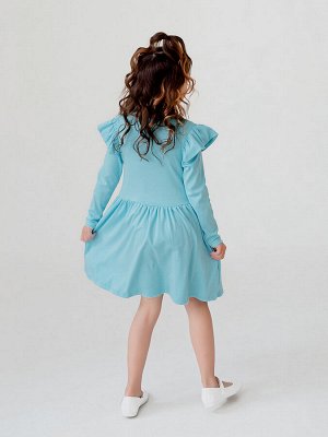 Платье Фея голубой однотонный