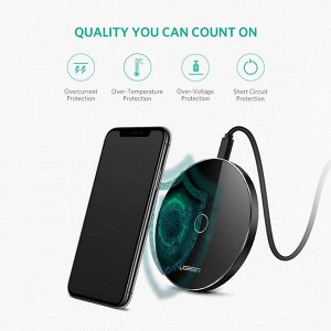 Устройство зарядное беспроводное Qi Ugreen