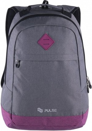 Рюкзак PULSE BICOLOR GRAY-PURPLE, 46х32х15см