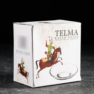 Набор блюдец Telma, d=11,8 см, 6 шт, цвет прозрачный