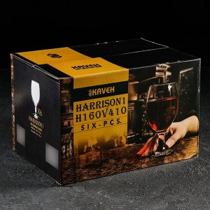 Набор бокалов для вина Harrison1, 410 мл, 6 шт