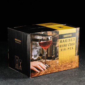 Набор бокалов для вина Marine, 300 мл, 6 шт