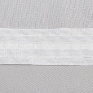 СИМА-ЛЕНД Штора вуаль на шторной ленте 280х250 см, белый, капрон, 100% пэ