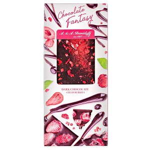 Шоколад A&A Demidoff Темный с клубникой 90 г
