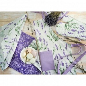 Фартук женский Lavender, размер 60х80 см, цвет фиолетовый